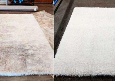 Пример за почистване на килими преди и след.